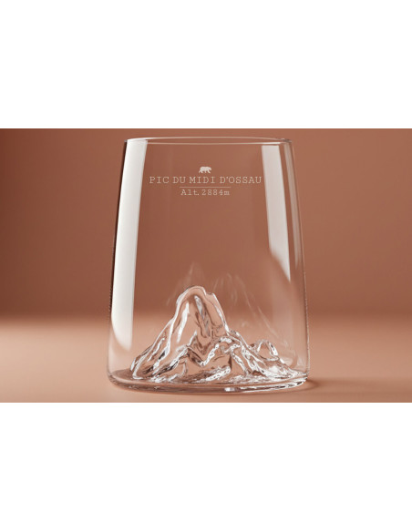 Set om 4 Alaskan Maker Topographic kristall shotglas