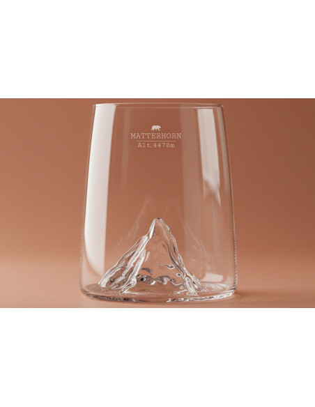 Sæt med 4 Alaskan Maker Topographic krystal Shotglas