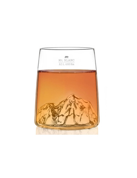 Set om 4 Alaskan Maker Topographic kristall shotglas
