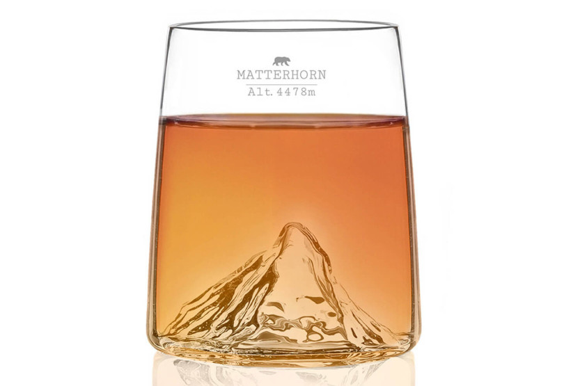 Set van 4 Alaskan Maker Topographic kristallen glazen shooters