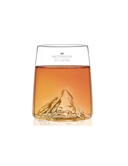 Sæt med 4 Alaskan Maker Topographic krystal Shotglas