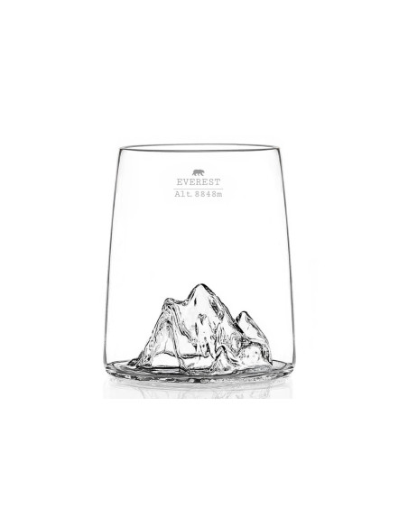 Sæt med 4 Alaskan Maker Topographic krystal Shotglas