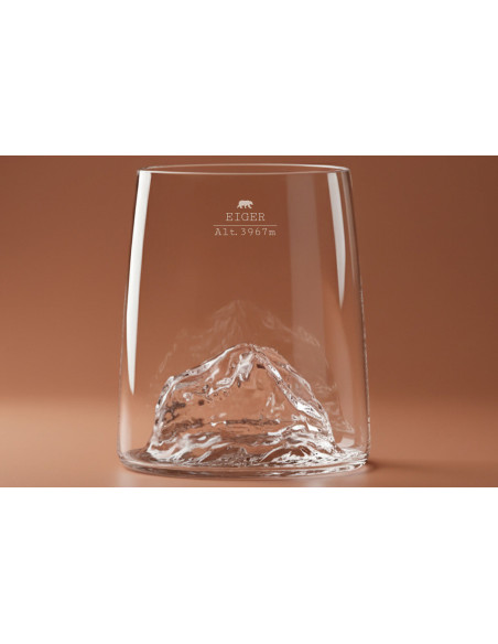 Sæt med 4 Alaskan Maker Topographic Swiss Edition krystal Shotglas