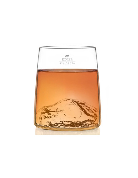 Set de 4 shooters Alaskan Maker Topographic en verre cristallin Swiss Edition