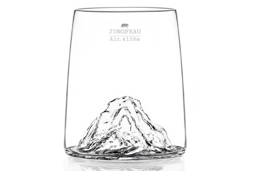 Set von 4 Alaskan Maker Topographic Shooters aus Kristallglas Swiss Edition