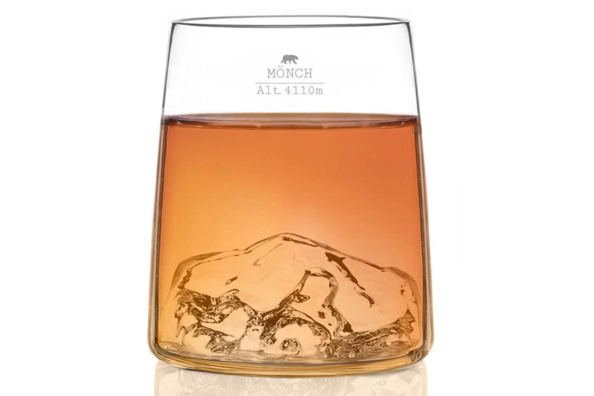 Set de 4 shooters Alaskan Maker Topographic en verre cristallin Swiss Edition