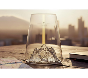 Alaskan Maker Topographic långt Aiguille du midi kristall spritglas 2