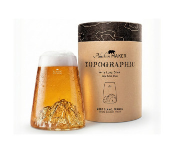 Alaskan Maker Topographic Mont Blanc spritglas av lång kristall