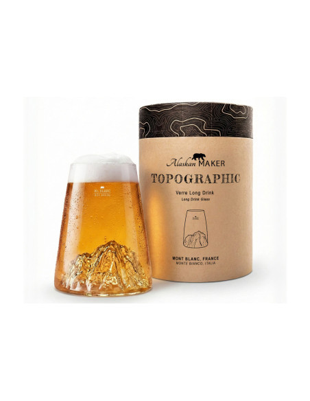 Alaskan Maker Topographic Mont Blanc langt krystal Spiritusglas