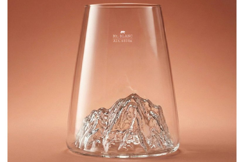 Alaskan Maker Topographic Mont Blanc lang kristallen Proefglas