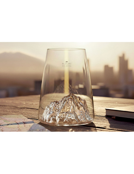 Alaskan Maker Topographic Mont Blanc langt krystall Brennevinsglass