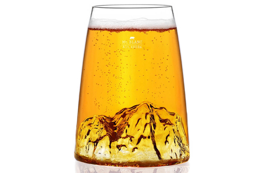 Alaskan Maker Topographic Mont Blanc Vaso para degustación de cristal para bebidas espirituosas