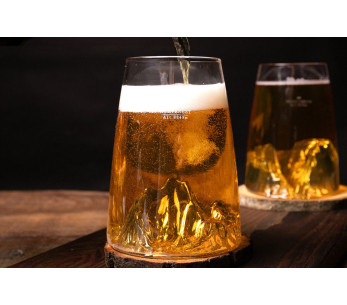 Alaskan Maker Topographic Mount Everest lungo critsallin Bicchiere per distillati 2