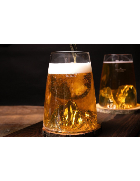 Alaskan Maker Topographic Mount Everest lang critsallin spiritusglas