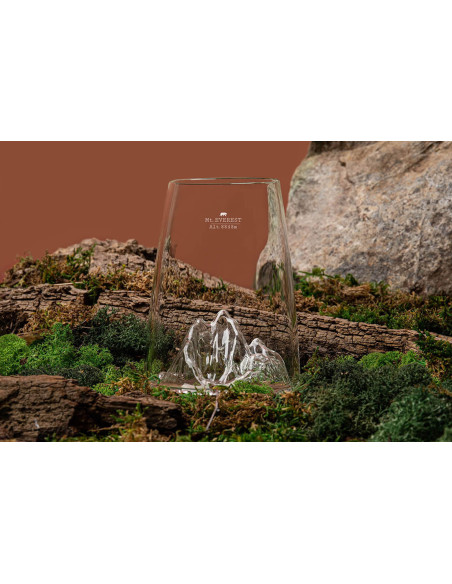 Alaskan Maker Topographic Mount Everest lang critsallin spiritusglas