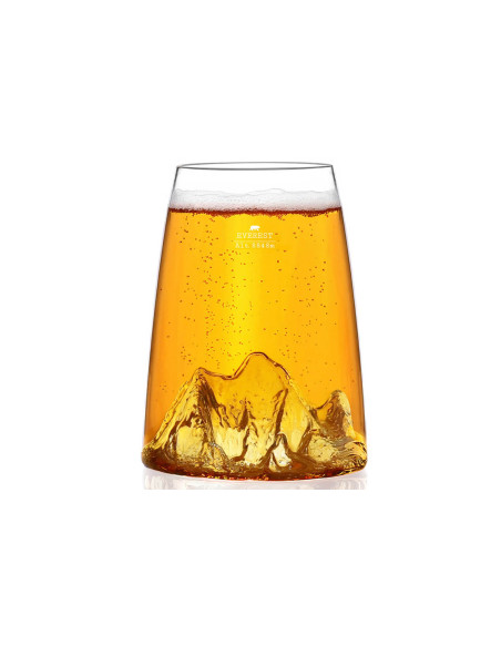 Alaskan Maker Topographic Mount Everest lang critsallin spiritusglas