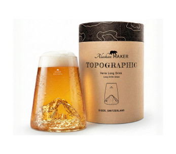 Alaskan Maker Topographic Eiger långt kristall spritglas