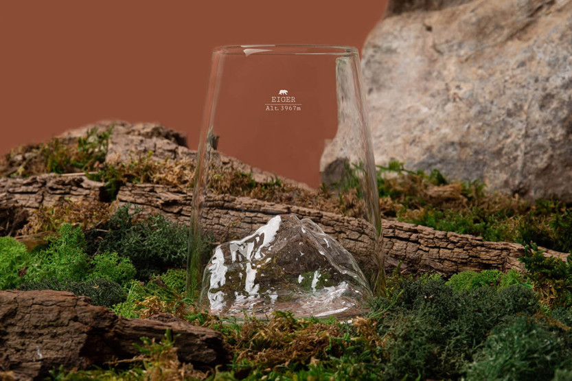 Alaskan Maker Topographic Eiger långt kristall spritglas