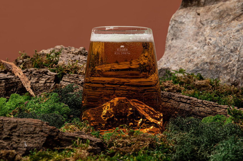 Alaskan Maker Topographic Eiger Vaso para degustación de cristal para bebidas espirituosas