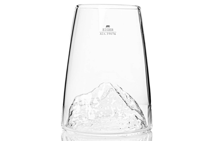 Alaskan Maker Topographic Eiger langt krystall Brennevinsglass
