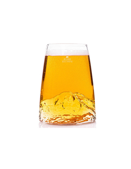 Alaskan Maker Topographic Eiger langt krystal-spiritusglas