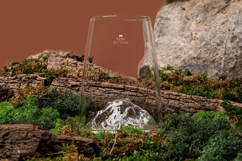 Alaskan Maker Topographic Etna lang kristallen Proefglas