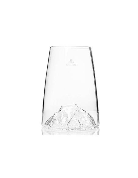 Alaskan Maker Topographic Etna långt kristall spritglas