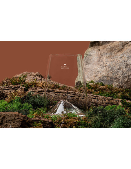 Alaskan Maker Topographic Mont Fuji spritglas av lång kristall