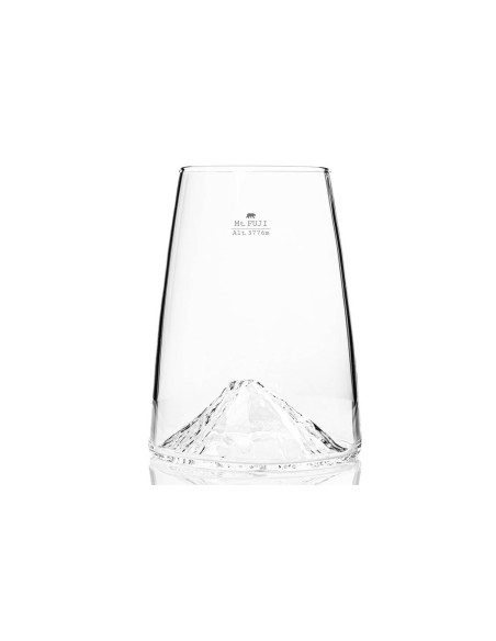 Langes Spirituosenglas Alaskan Maker Topographic Mount Fuji aus Kristallglas