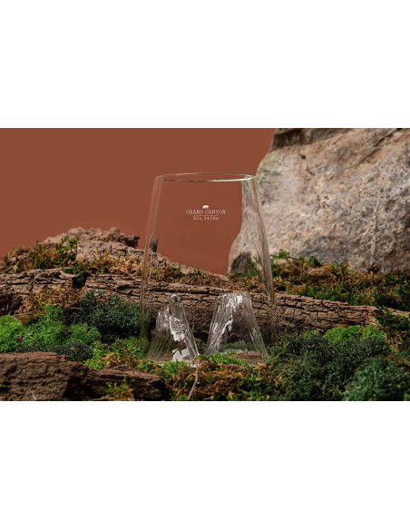 Copo para degustação cristal longo Alaskan Maker Topographic Grand Canyon
