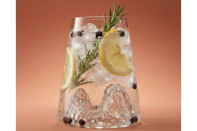 Alaskan Maker Topographic Grand Canyon langt krystal Spiritusglas