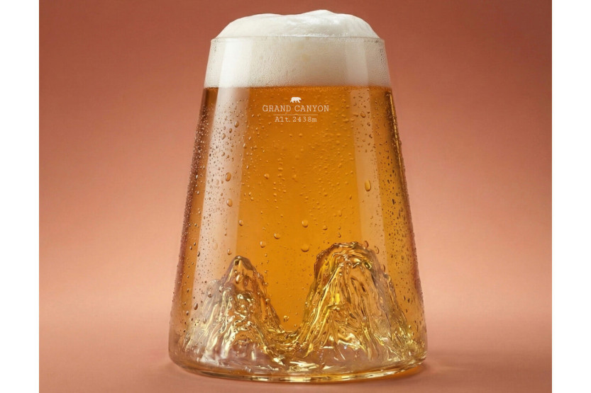 Alaskan Maker Topographic Grand Canyon långt kristall spritglas
