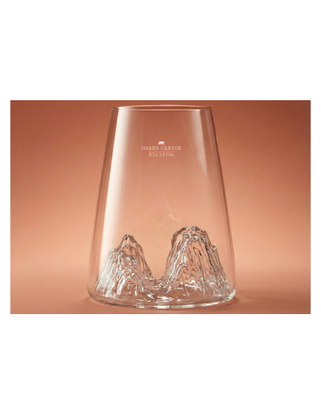 Alaskan Maker Topographic Grand Canyon krystall Brennevinsglass