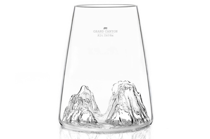 Alaskan Maker Topographic Grand Canyon lange kristallen Proefglas