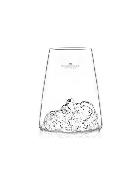 Langes Spirituosenglas Alaskan Maker Topographic Grossglockner aus Kristallglas