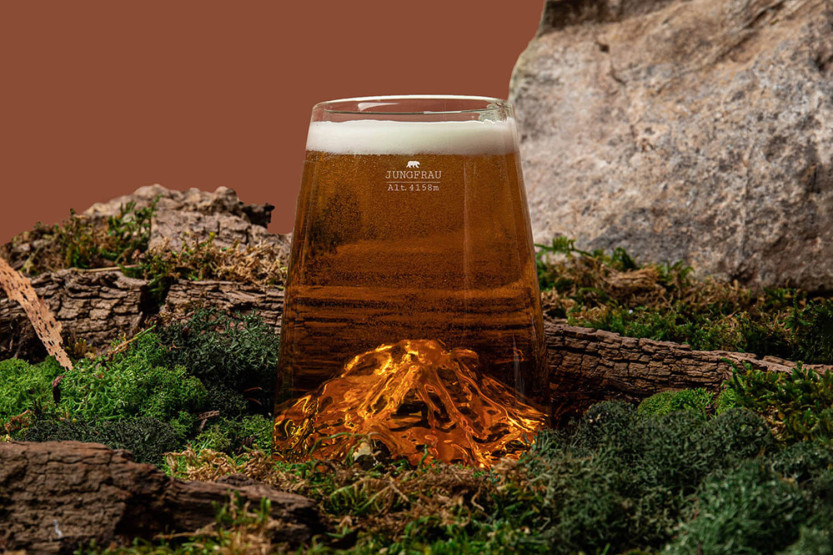 Alaskan Maker Topographic Jungfrau langt krystal Spiritusglas
