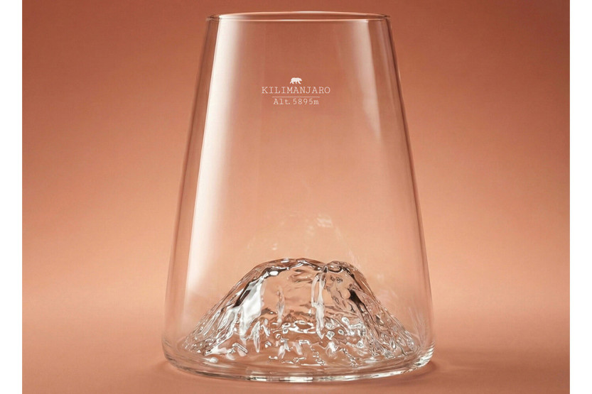 Alaskan Maker Topographic Kilimanjaro - Bicchiere per distillati in cristallo