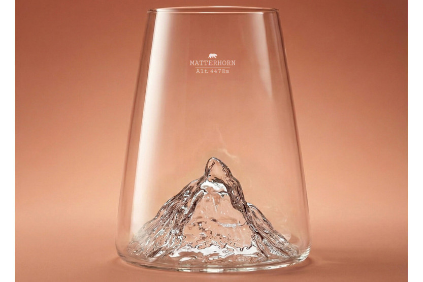 Alaskan Maker Topographic Mont Cervin langt krystal Spiritusglas