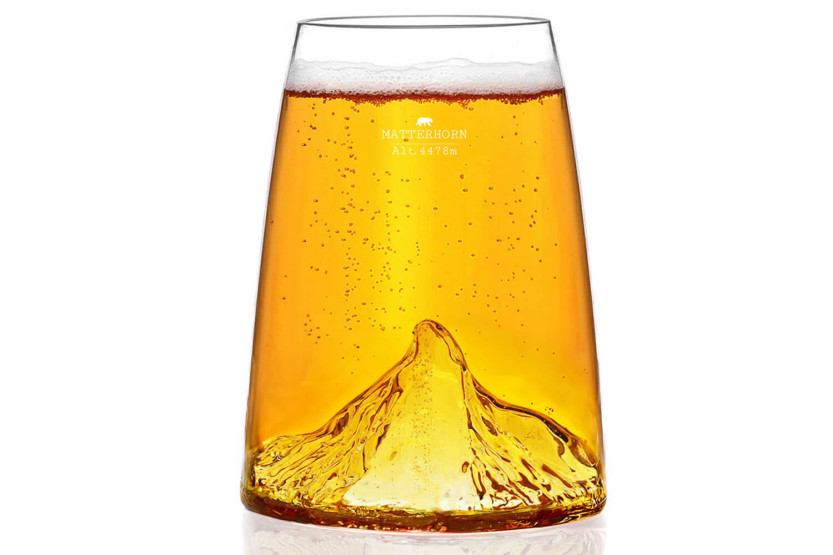 Alaskan Maker Topographic Mont Cervin langt krystall Brennevinsglass