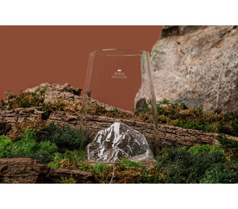 Alaskan Maker Topographic Monch långt kristall spritglas 2