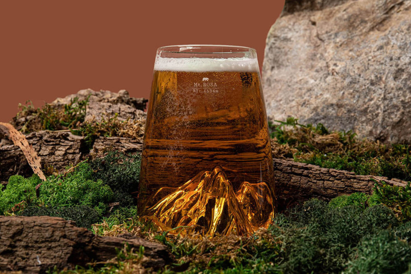Alaskan Maker Topographic Mont Rosa långt kristall spritglas
