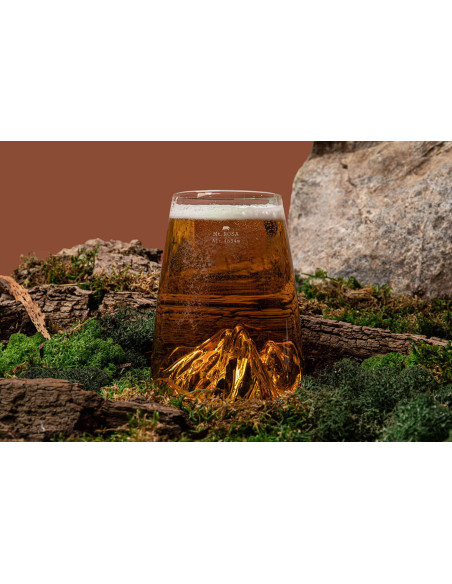Alaskan Maker Topographic Mont Rosa Vaso para degustación de cristal para bebidas espirituosas