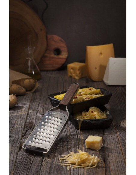 Microplane Master extra coarse grater walnut handle