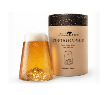 Alaskan Maker Topographic Vesuvius langt krystal Spiritusglas
