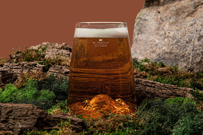 Copo para degustação de cristal para bebidas espirituosas Alaskan Maker Topographic Vesuvius