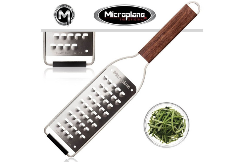 Microplane Master extra coarse grater walnut handle
