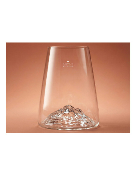 Alaskan Maker Topographic Vesuvius Bicchiere per distillati lungo in cristallo