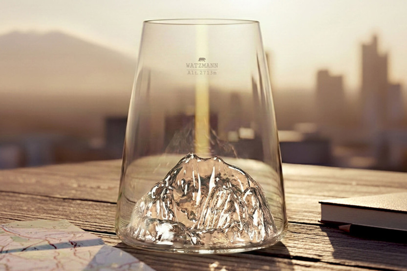 Alaskan Maker Topographic Watzmann Vaso para degustación de cristal para bebidas espirituosas