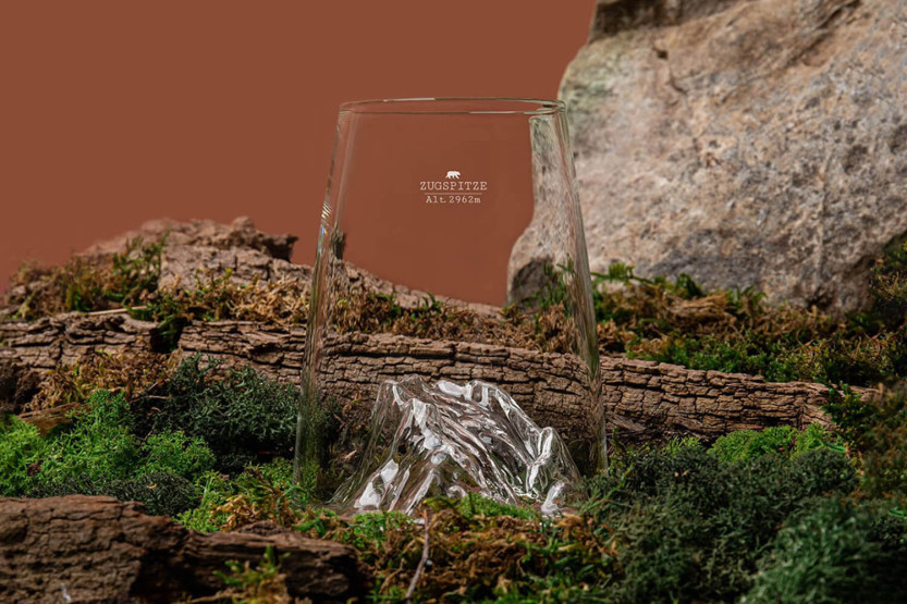 Alaskan Maker Topographic Zugspitze Vaso para degustación de cristal para bebidas espirituosas