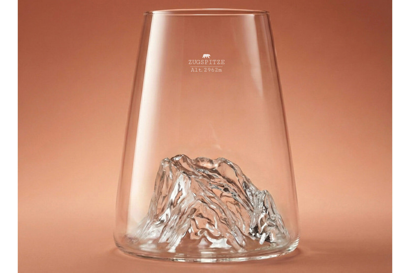 Alaskan Maker Topographic Zugspitze langt krystall Brennevinsglass